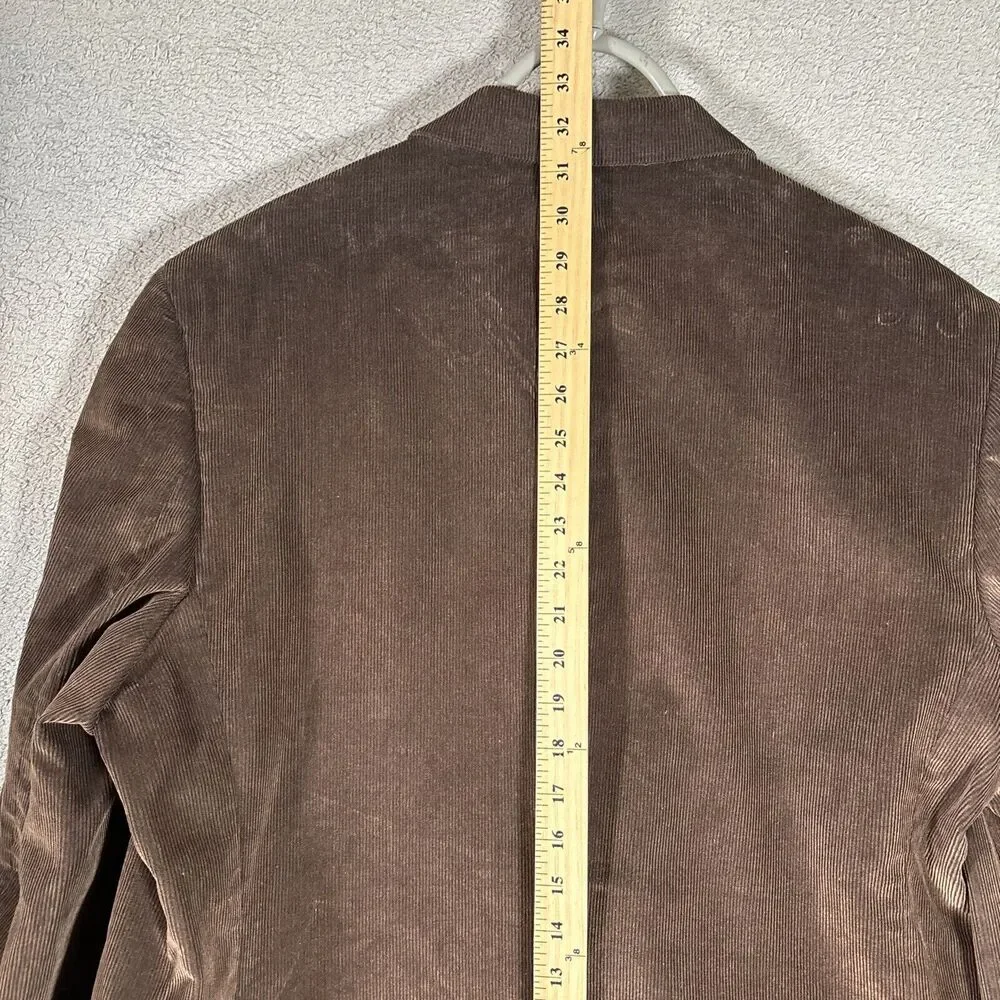 Milano Men’s Brown Corduroy Blazer 3 Button Inside Pen Pocket Size 44‎ Chest